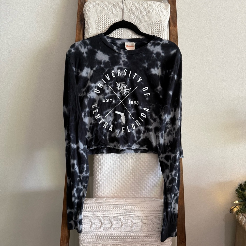 University of Central Florida Tie-Dye Cropped Long Sleeve